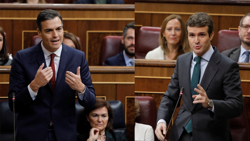 Sánchez echa en cara a Casado que sea más radical y menos serio que