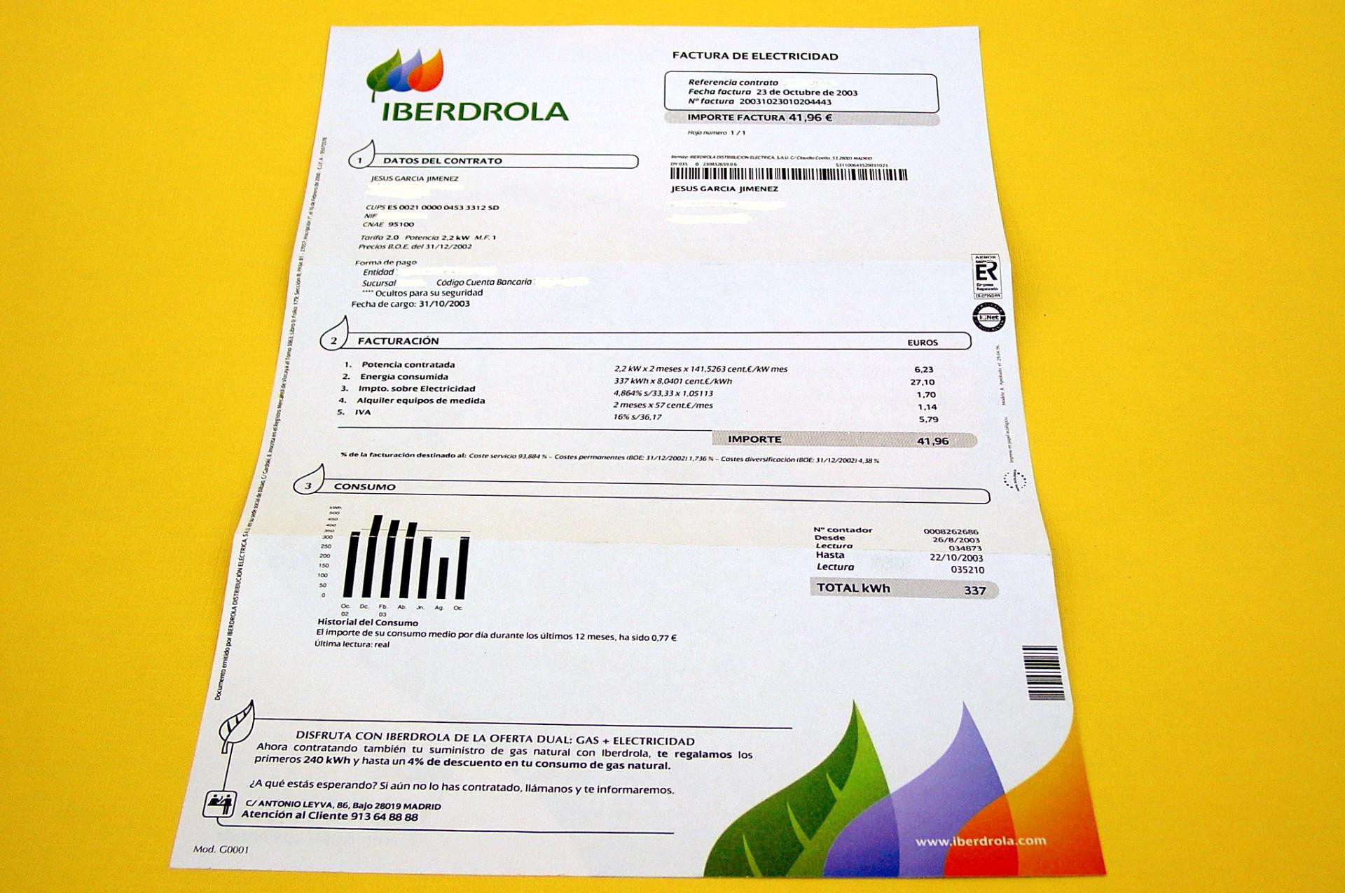 El Recibo De La Luz Sube Un En Octubre Tras Dos Meses A La Baja