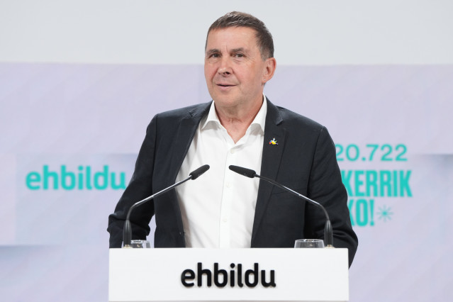 El coordinador general de la coalición de EH Bildu, Arnaldo Otegi